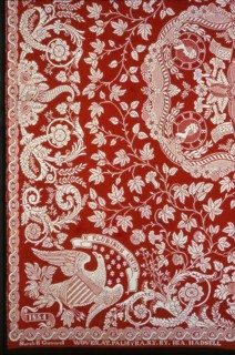 Coverlet, New York, 1854.