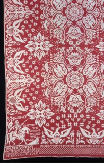 Coverlet, United States, 1847.