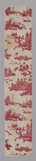 La Caravane du Caire (The Caravan from Cairo) (Furnishing Fabric), France, 1785/89. Vignettes possibly depicting the white slave trade. Manufactured by Petitpierre et Cie.