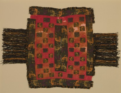 Poncho Displaying Contorted Figures, Peru, 100 B.C./A.D. 200.