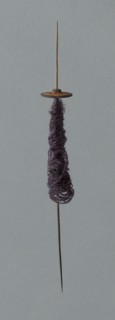 Wooden Spindles with Ceramic Whorls, Peru, 1000/1476.