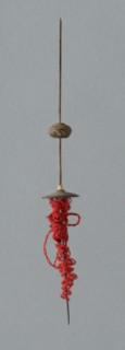 Wooden Spindles with Ceramic Whorls, Peru, 1000/1476.