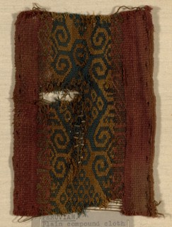 Fragment, Peru, A.D. 1476/1532. Possibly Yauca Valley.