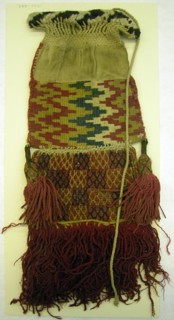 Coca Bag, Peru, A.D. 1476/1532. Small bag used for carrying coca leaves which, when chewed, act as a mild stimulant and suppress hunger, thirst, pain, and fatigue. Coca leaves can be processed to prod...