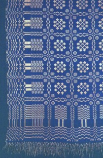 Coverlet, United States, 1830/40.