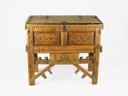 Chest, 1780/1830. Attributed to the Valdés family, New Mexico.