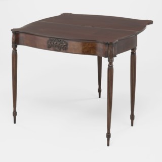 Card Table, 1800/11. Attributed to William Hook, carving attributed to Samuel McIntire.