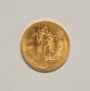United States Twenty Dollar Coin, 1907.