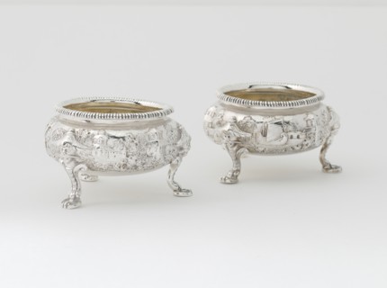 Pair of Salts, 1851/55. Thomas or James Charters; John Cann, David Dunn for Ball, Black & Company.
