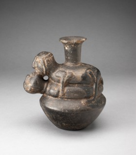 Bottle in the Form of an Amorous Couple, A.D. 1200/1450.
