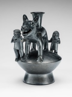 Vessel in the Form of a Llama and Attendant Figures, A.D. 1200/1450.