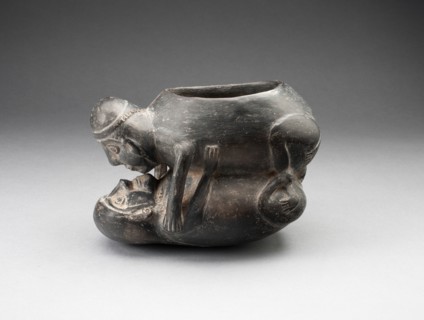 Jar in the Form of an Erotic Scene, A.D. 1200/1470.