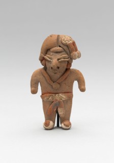Standing Male Figurine Wearing a Necklace and Breechcloth, 500/300 B.C.