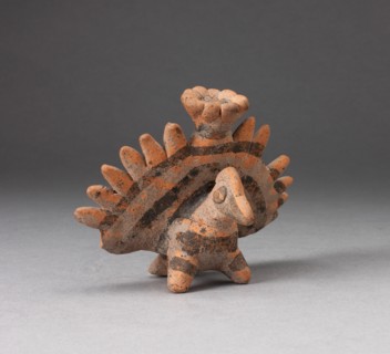 Miniature Figure in the Form of a Bird with Exaggerated Tailfeathers, c. A.D. 200.