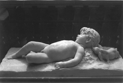 Sleeping Infant Faun Visited by an Inquisitive Rabbit, 1887/89.