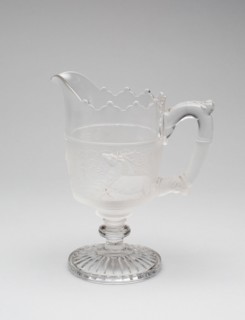 Westward Ho!/Pioneer pattern cream pitcher, c. 1876.