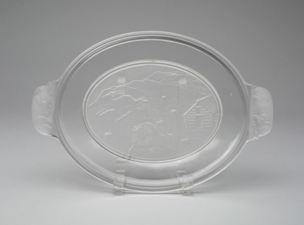 Westward Ho!/Pioneer pattern platter, c. 1876.