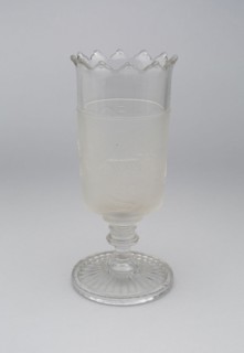 Westward Ho!/Pioneer pattern celery vase, c. 1876.