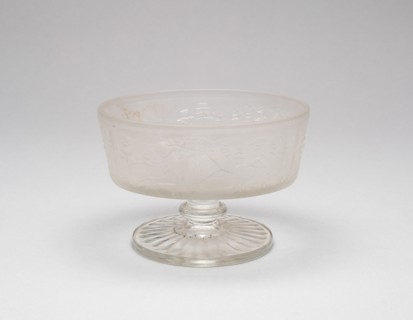 Westward-Ho!/Pioneer pattern footed dish, c. 1876.