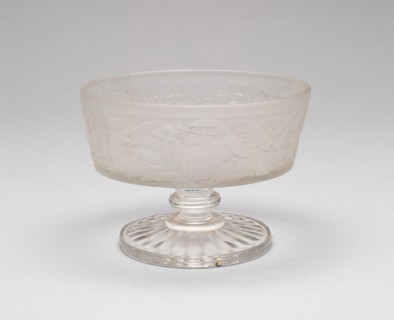 Westward Ho!/Pioneer pattern footed dish, c. 1876.