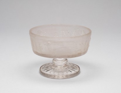 Westward Ho!/Pioneer pattern footed dish, c. 1876.