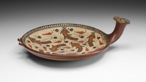 Minitature Tray Depicting Suche Fish and Peppers, A.D. 1450/1532.