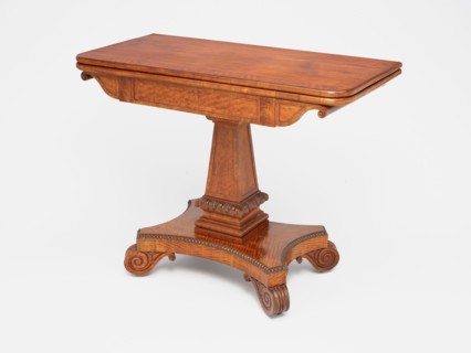 Card Table, 1819/25. Carving attributed to Thomas Wightman.