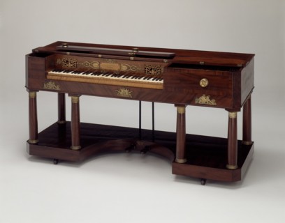 Pianoforte, 1818. Ormolu and brass decoration.