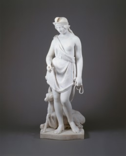 Pocahontas, 1868. Highly romanticised representation of Matoaka, a young Native American princess who was kidnapped by British settlers in Virginia.