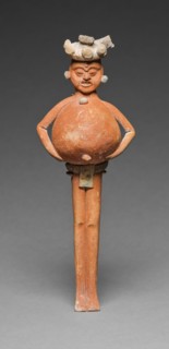 Rattle in the Form of a Mythological Figure, A.D. 650/800.