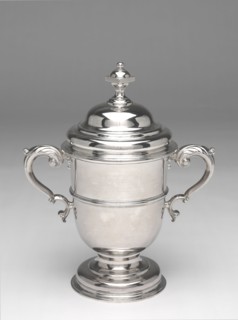 Covered Cup, 1764/75. Bishop or a Grace cup. Bishop was a drink made with wine, lemon, and sugar mixed with spiced port. The term Grace refers to the mealtime prayer, after which the cup was passed ar...