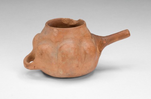 Miniature Cup with Handle and Side Spout, A.D. 500/800.