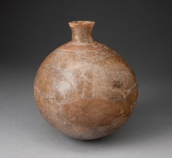 Bottle with Incised Feline Tooth Motif Around Neck, 650/150 B.C.