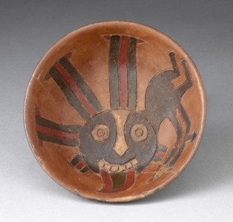 Bowl with Anthropomorphic Figure, 650/150 B.C.