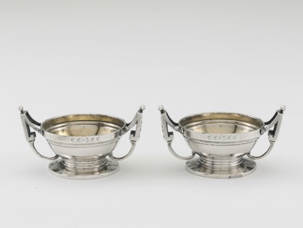 Pair of Salt Dishes, 1850/60.