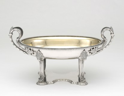 Compote, 1866. Dish for serving dessert.