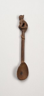 Spoon with Long-Tailed Puma on Handle, Peru, A.D. 1450/1532. Possibly Inca.
