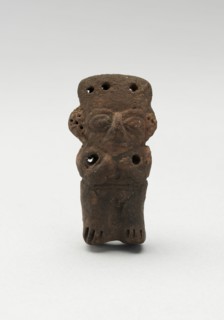 Mold-Made Female Figurine with Pierced Holes in Head and Shoulders, c. A.D. 100/600.