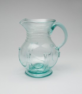 Water Pitcher, 1833/42. Possibly made by Redwood Glass Works.
