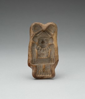 Mold for Male Figurine wearing Jewelry and Lobed Headdress, c. A.D. 100/600.