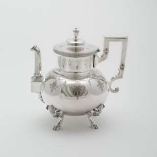 Hot Water Kettle, part of Tea and Coffee Set, 1878.