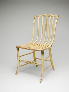 Side Chair, 1808/12. Peacock feather painted decoration.