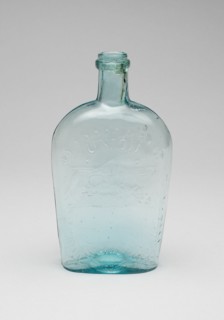 Flask, 1870/76. 'Union' and American eagle.