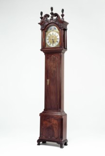 Tall Case Clock, 1765/75. Grandfather clock in carved wood. Works by John Wood Jr.