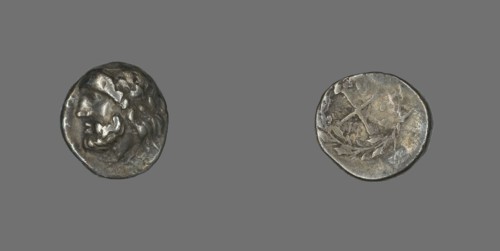 Hemidrachm (Coin) Depicting the God Zeus Amarios, 280-146 BCE.