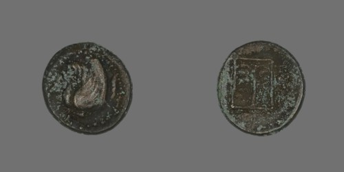 Coin Depicting Pegasus, about 400-310 BCE.