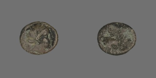 Coin Depicting the Amazon Cyme, about 250 BCE.