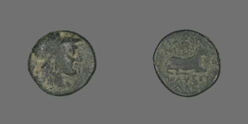 Coin Depicting the Goddess Athena, 387-301 BCE.