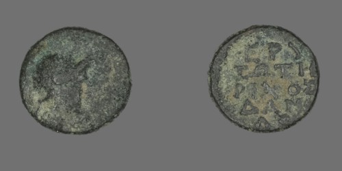 Coin Depicting the Goddess Athena, 300-200 BCE.