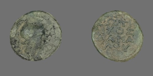 Coin Depicting the Goddess Athena, about 300-200 BCE.